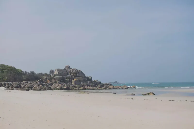 Ruine en bord de plage